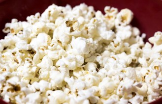 selective focus photography of popcorns on bowl