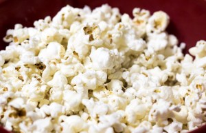 selective focus photography of popcorns on bowl